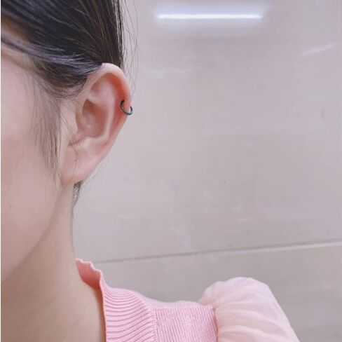 5Pcs Surgical Stainless Steel 16G 18G Sleeper Small Hoop Earrings for Women Men Boys Girls Septum Hinged Clicker Nose Lip Ring Helix Daith Cartilage Tragus Tiny Mini Huggie Hoops Piercings Hypoallergenic Sensitive Ears Jewelry 6mm in Saudi Arabia