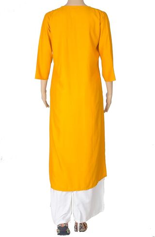 Chandrakala Women's Embroidered Indian Ethnic Tunic Top Kurti Kurta Pant Set (K215) in Saudi Arabia