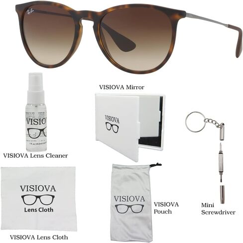 نظارات شمسية Ray-Ban RB4171 ERIKA للنساء + مجموعة إكسسوارات Visiova in Saudi Arabia
