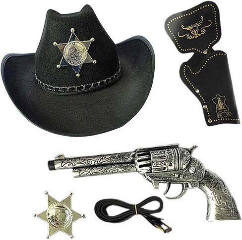 Z-one قبعة رعاة البقر الغربية السوداء (قبعة سوداء) in Kuwait