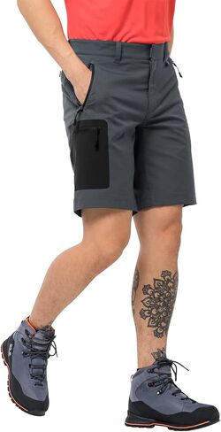 Jack Wolfskin Men's Active Track Soft Shell Hiking Shorts 100% Pfc Free in Saudi Arabia