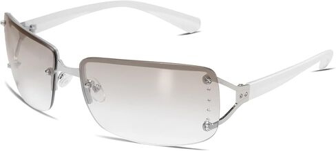 VANLINKER Stylish Rimless Frameless Rectangle Sunglasses for Women in Kuwait
