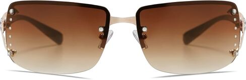VANLINKER Stylish Rimless Frameless Rectangle Sunglasses for Women in Kuwait