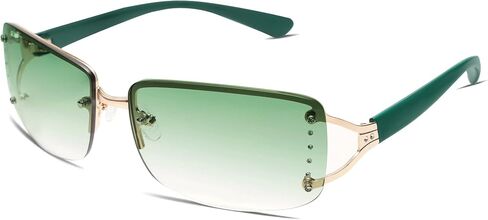 VANLINKER Stylish Rimless Frameless Rectangle Sunglasses for Women in Kuwait