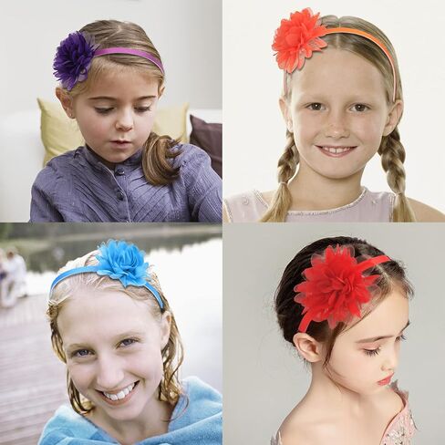 XIMA 10 Pcs Glitter Bow Headbands for Girls, Sparkly Non-Slip Hairbands | Kids Headbands 3.5 inch Sequin Glitter Hairband With Bow Little Girls Hair Bands,Dress-Up Hair Accessoriefor Toddler Girls in Saudi Arabia
