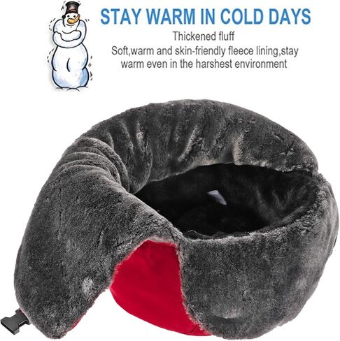 Winter Bomber Trapper Hats Ushanka - Men Women Russian Trooper Ear Flaps Hunting Face Masks Ski Snow Cold Weather in Saudi Arabia