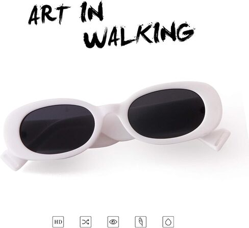ADE WU Retro Oval Sunglasses Women Trendy Sun Glasses in Kuwait