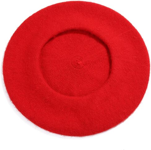 SATINIOR Beret Hat Kids Beret French Beanie Cap Artist Wool Hat Girls Beret Artist Costume for Children Kids Girls in Kuwait