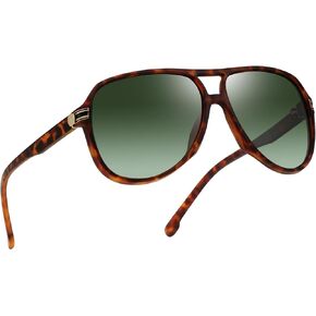 نظارات شمسية مستقطبة من بولاركينج للرجال والنساء، نظارات شمسية رياضية مربعة بجسر مزدوج وظلال طيار للحماية من الأشعة فوق البنفسجية in Kuwait