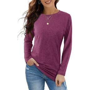 JYLFC Womens Tshirts Short Sleeve Crew Neck Shirts Fitted Basic Tees