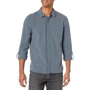 PAIGE Men's Gregory Long Sleeve Textured Cotton Shirt in Saudi Arabia