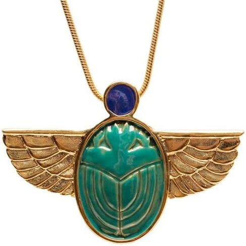 MUSEUM REPRODUCTIONS Scarab Brooch/Pendant Necklace - Inspired by Louis Comfort Tiffany in Saudi Arabia