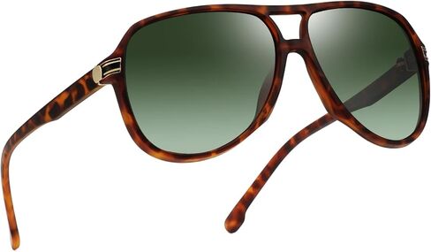 نظارات شمسية مستقطبة من بولاركينج للرجال والنساء، نظارات شمسية رياضية مربعة بجسر مزدوج وظلال طيار للحماية من الأشعة فوق البنفسجية in Kuwait