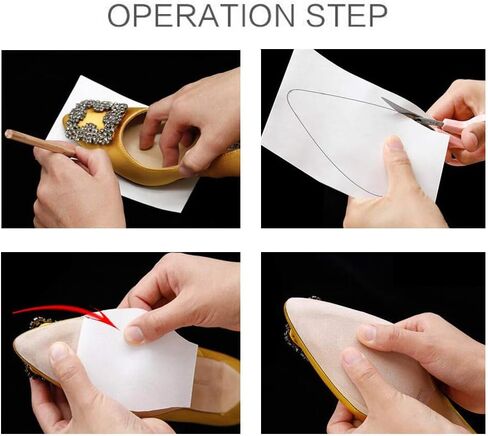 Bettli Sole Sticker - Crystal Clear Self-Stick Pads Sole Protector Shoe Bottoms Slip Resistant Shoe Sole Cover Protector for Heels (Pack of 2) in Kuwait