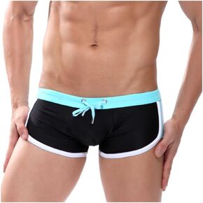 CaveHero Quick Dry Mens Swim Trunks Nylon Beach Swim Briefs with Inter-Lining