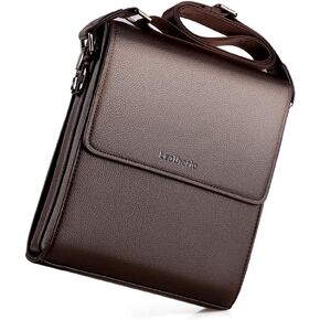 Leathario Men's Shoulder Bag Genuine Leather Small Messenger Bag for Men Crossbody Bags for Men Handbag Satchel Travel bag