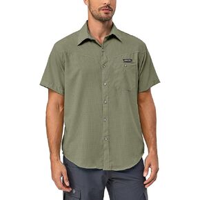 قميص Little Donkey Andy الرجالي للحماية من الأشعة فوق البنفسجية بعامل حماية من الأشعة فوق البنفسجية 50، قمصان مسامية للغاية بأكمام قصيرة لصيد الأسماك والمشي لمسافات طويلة in Kuwait