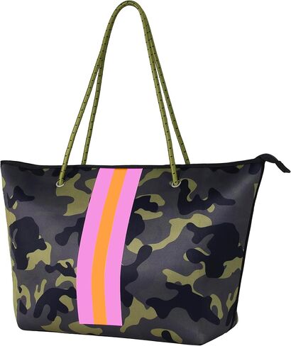 QOGiR Neoprene Multipurpose Beach Bag Tote with Inner Zipper Pocket … … … … in Saudi Arabia