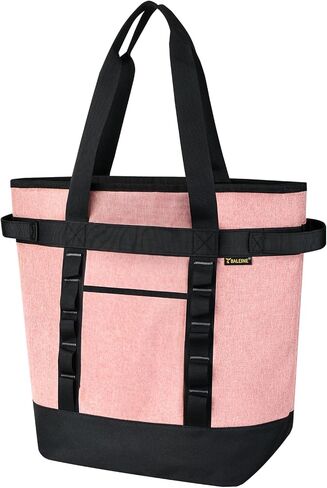 BALEINE Large 36-Can Cooler Bags Insulated, PEVA Soft Cooler Tote Bag, Insulated Grocery Bags with Zippered Top (8.5 Gallon, Black) in Kuwait