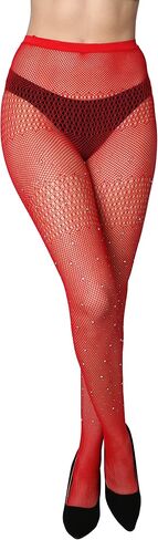 جوارب طويلة من الدانتيل للنساء من French Fishnet، جوارب طويلة مثيرة بمقاسات عادية وكبيرة (عبوة من 6 قطع) in Saudi Arabia