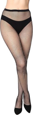 جوارب طويلة من الدانتيل للنساء من French Fishnet، جوارب طويلة مثيرة بمقاسات عادية وكبيرة (عبوة من 6 قطع) in Saudi Arabia