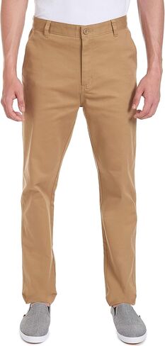 Nautica Young Men's Uniform Flat Front Stretch Twill Pant in Saudi Arabia