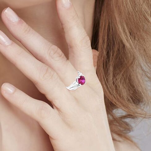 خاتم Belinda Jewelz صلب 925 من الفضة الإسترليني الحقيقية مطلي بالروديوم 8 مم مكعب زركونيا مستدير قطع جوهرة سوليتير الأحجار الكريمة العصرية إنفينيتي باند مجوهرات هدية لعيد الأم والنساء في حفل الزفاف in Kuwait