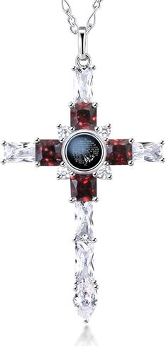 Cross Necklace with Lord' s Prayer and Praying Hands Pendant in Kuwait