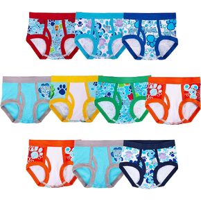 أدلة الأزرق وأنت! 10 قطع من الملابس الداخلية القطنية الممشطة بنسبة 100% للأولاد حصريًا من أمازون، مقاسات 18 م و2/3 و4 طن in Kuwait