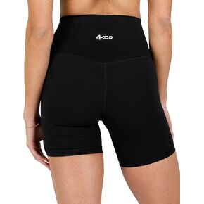 4KOR Fitness Women's High Waisted Biker Shorts for Yoga Workout Running, The Show Stopper Shorts