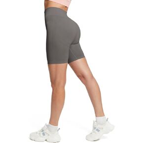 شورت BALEAF نسائي بدون خياطة للتمارين الرياضية لراكبي الدراجات سراويل اليوغا مع شورت مضلع عالي الخصر من الألياف اللدنة in Kuwait