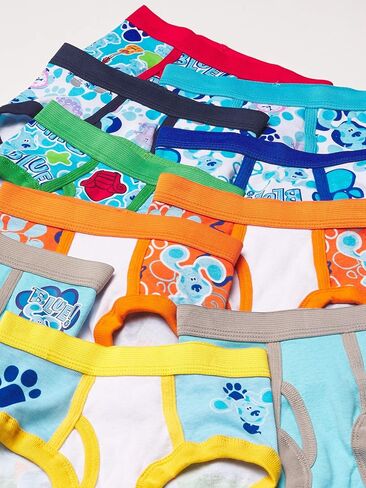 أدلة الأزرق وأنت! 10 قطع من الملابس الداخلية القطنية الممشطة بنسبة 100% للأولاد حصريًا من أمازون، مقاسات 18 م و2/3 و4 طن in Kuwait