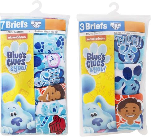 أدلة الأزرق وأنت! 10 قطع من الملابس الداخلية القطنية الممشطة بنسبة 100% للأولاد حصريًا من أمازون، مقاسات 18 م و2/3 و4 طن in Kuwait