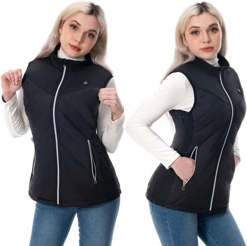 سترة CapEyes النسائية خفيفة الوزن مع حزمة بطارية، سترة كهربائية USB للتدفئة للصيد في الهواء الطلق والمشي لمسافات طويلة in Kuwait