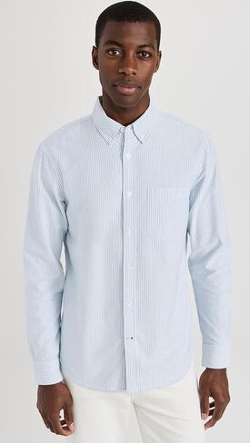 Club Monaco Men's Long Sleeve Solid Oxford Shirt in Kuwait