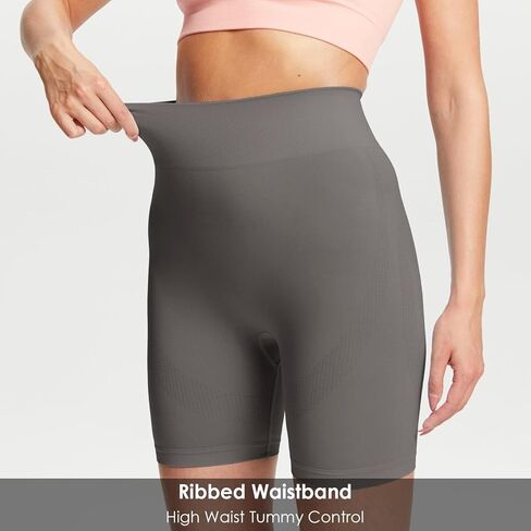 شورت BALEAF نسائي بدون خياطة للتمارين الرياضية لراكبي الدراجات سراويل اليوغا مع شورت مضلع عالي الخصر من الألياف اللدنة in Kuwait