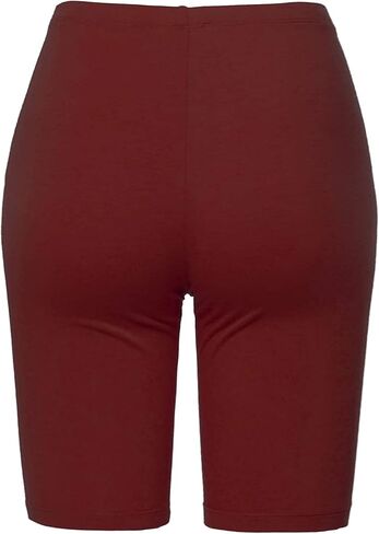 JYB CO Women's High Waist Yoga Biker Shorts Mid Thigh Workout Running Cotton Shorts in Kuwait