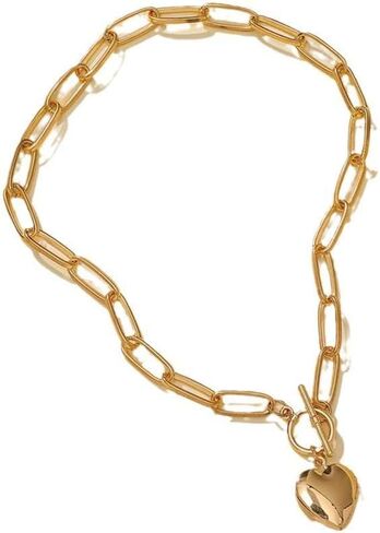 Neeshka يمكن فتح قلادة القلب قلادة أنثى موضة بسيطة مزاجه القلب قلادة in Kuwait