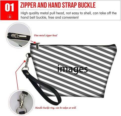 Customized Pattern Women Wristlet Cosmetic Bag Travel Makeup Case Organizer Toiletry Kit Bag in Kuwait