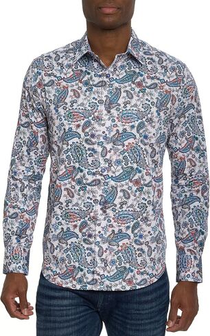 Robert Graham Men's Avondale Long Sleeve Woven Button Down Shirt in Saudi Arabia