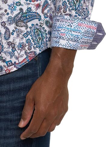 Robert Graham Men's Avondale Long Sleeve Woven Button Down Shirt in Saudi Arabia