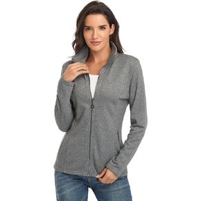 Anienaya Women's Stand Collar Lightweight Jacket Cotton Jackets Warm Slim Fit Casual Zip up Outerwear Coat
