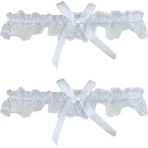 YunPeng Wedding Bridal Legs Garter Women Lace Floral Bowknot Stretch Leg Garter 2pc
