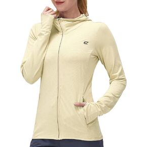 قميص EZRUN للسيدات بعامل حماية من أشعة الشمس 50+ من الأشعة فوق البنفسجية، قميص شمسي بأكمام طويلة للنساء مع جيب للمشي لمسافات طويلة في الهواء الطلق in Kuwait