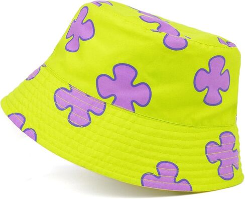 SpongeBob SquarePants Reversible Bucket Hat Adults Unisex | Mens Womens Yellow Spongebob and Patrick Coral Character Sun Hat in Saudi Arabia