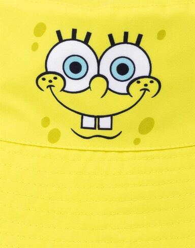 SpongeBob SquarePants Reversible Bucket Hat Adults Unisex | Mens Womens Yellow Spongebob and Patrick Coral Character Sun Hat in Saudi Arabia