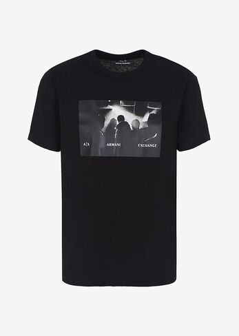 تي شيرت A|X ARMANI EXCHANGE للرجال ذو مقاس عادي للحفلات الموسيقية in Kuwait