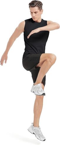 MAGCOMSEN Men's Tank Top Cotton Muscle Workout Gym Shirts Moisture Wicking Lightweight Summer Casual Sleeveless Shirts in Saudi Arabia