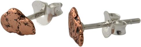 Starborn Copper Nugget with Sterling Silver Post Earrings in Saudi Arabia