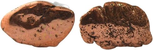 Starborn Copper Nugget with Sterling Silver Post Earrings in Saudi Arabia
